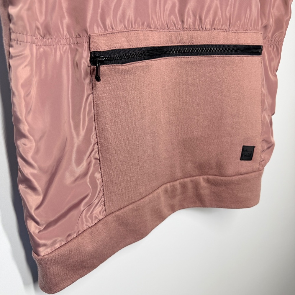 Marc Ecko Cut & Sew Short Sleeve Utility Hoodie Pullover Size L Dusty Rose/Mauve - Picture 5 of 12